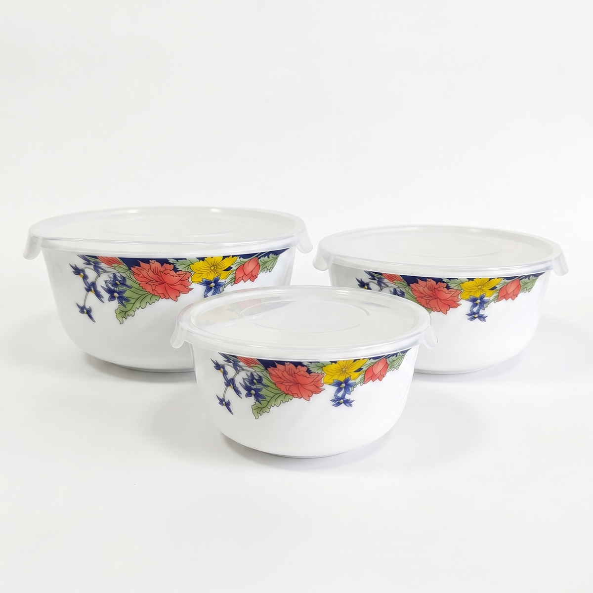 Greenly Opalware Casserole Set - Set of 3 Pcs