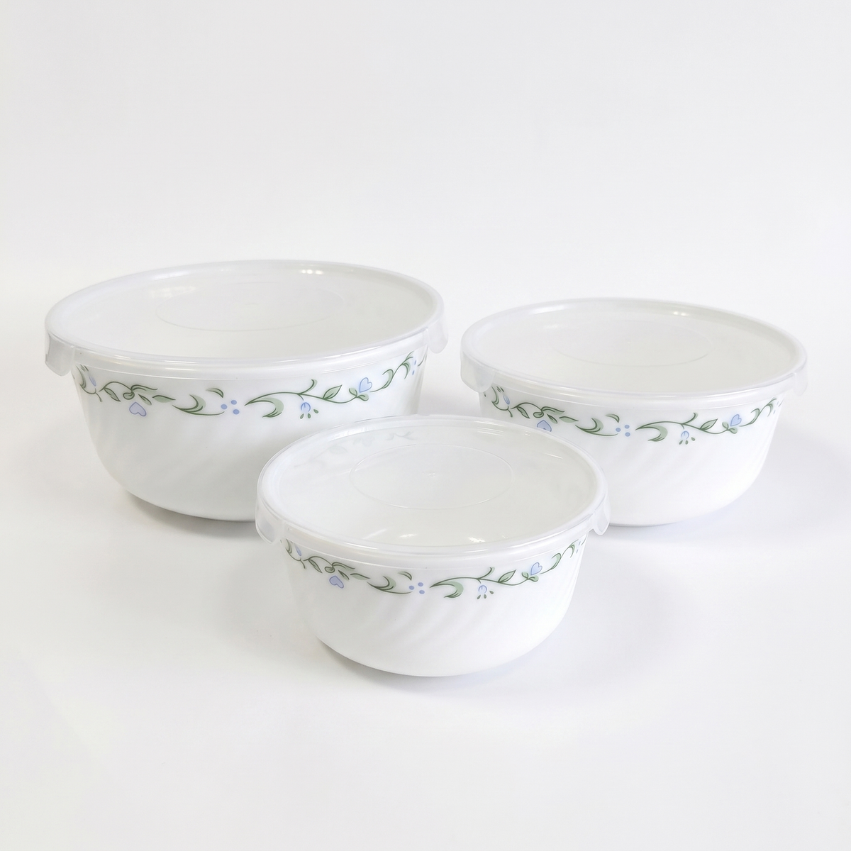 Moonstone Opalware Casserole Set - Set of 3 Pc