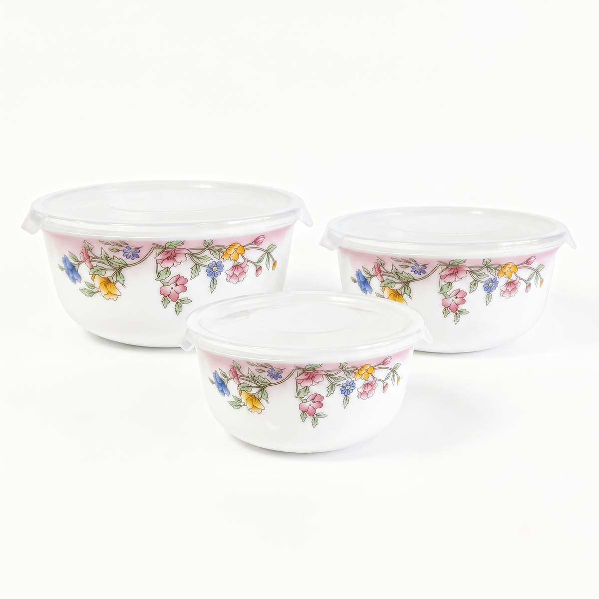 Covel Opalware Casserole Set - Set of 3 Pc