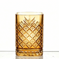 Vetro Square Glass 270 Ml - Amber - Set Of 6 Pcs