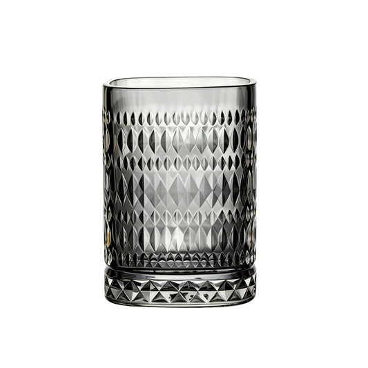Axis Square Glass 270 Ml - Smoke Grey - Set Of 6 Pcs
