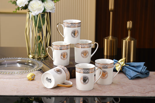 Yamasin - Premium Gold Collection Milk Mug Set 200 Ml Set Of 6 Pcs