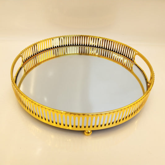 Vivid Tray - Medium+Large Set of 2 Pcs Gold