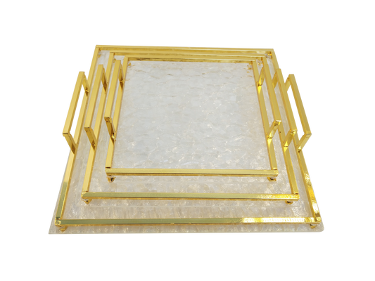 Unity Tray - Small + Medium + Large Set of 3 Pcs - Gold