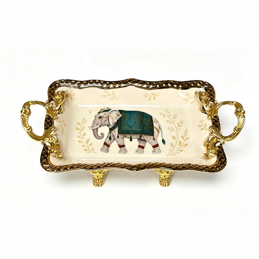 Elephant 25 Cm - Rectangle Platter With Handle