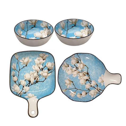 Vespar Plate & Dish Set - Set of 4 Pcs
