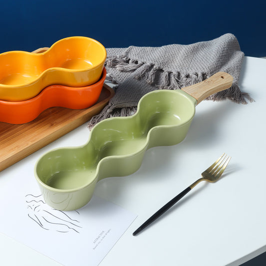 Luscious Snack Dish Set of 1 Pc - Green