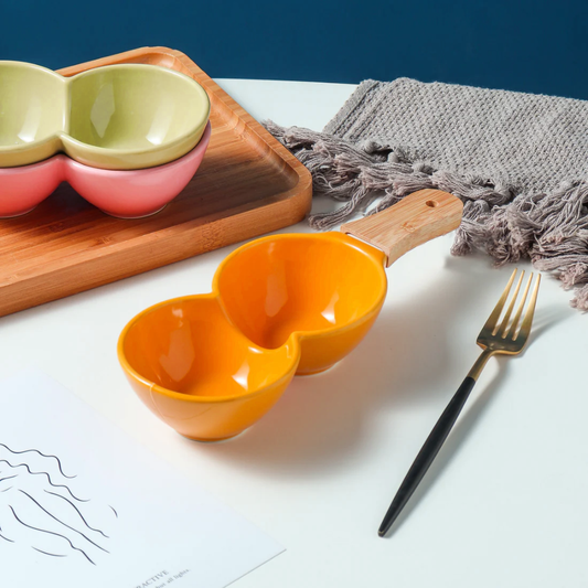 Aroma Snack Dish Set of 1 Pc - Orange
