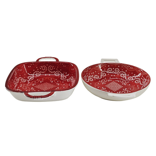 Aloha Platter with Handle 23 cm - Set of 2 Pcs