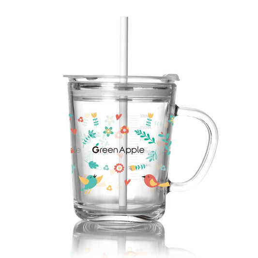 Star Bucks Mug With Straw 400 ML - Set of 1 Pc