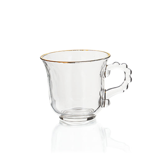 Yamasin - Crystal Glass Mug 210ml - Set Of 6 Pcs