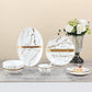 Dinner Set - Gold Collection Set of 33 Pcs - White + Matt Gold