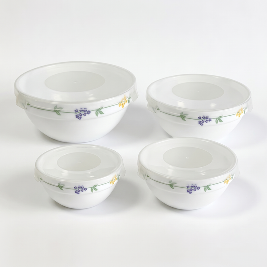 Clay Opalware Casserole Set - Set Of 4 Pc