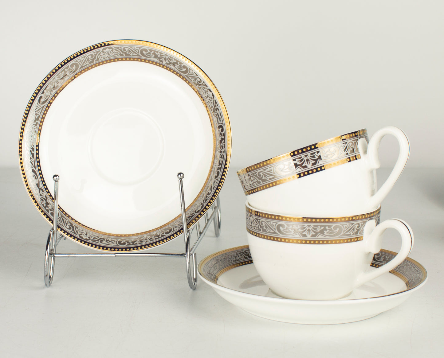 12 Pcs Premium Gold Collection Cup & Saucer