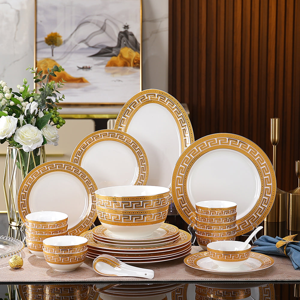 33 Pcs Premium Gold Collection Dinner Set