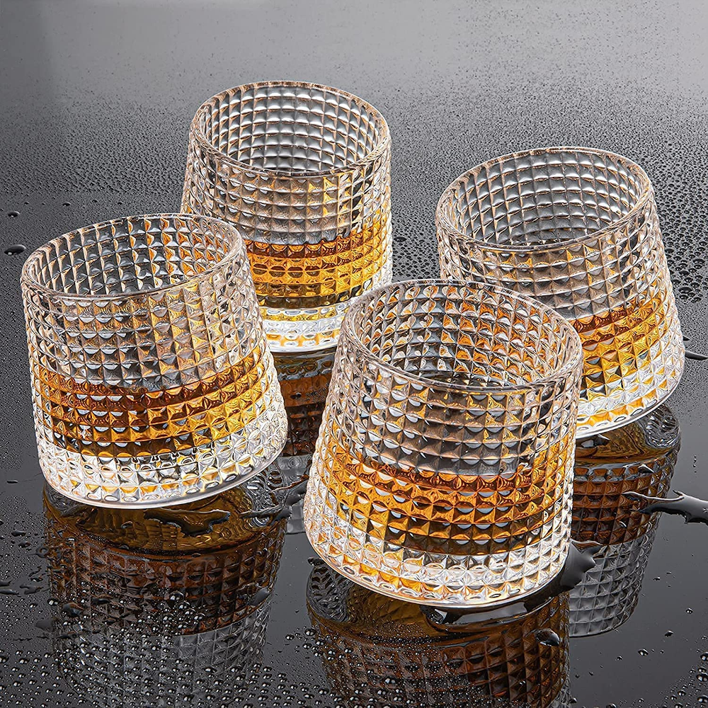 Yamasin - Crystal Rolling Juice Glass - 165 ml Set of 6 Pcs