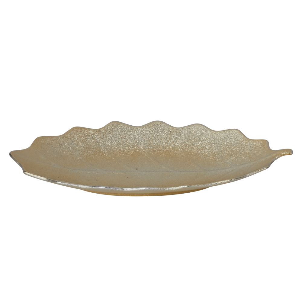 Yamasin - Gloria Serving Platter - 30.5 Cm Set Of 1 Pc - Gold